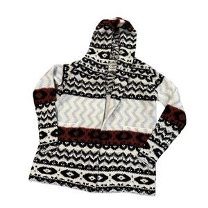Abercrombie & Fitch Wool Alpaca Hooded Tribal Cardigan Size Small